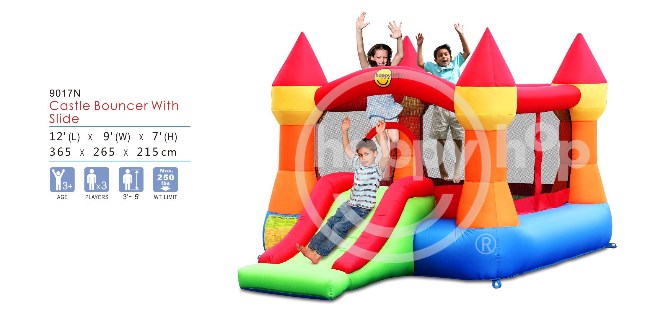 Castle Bouncer with Slide