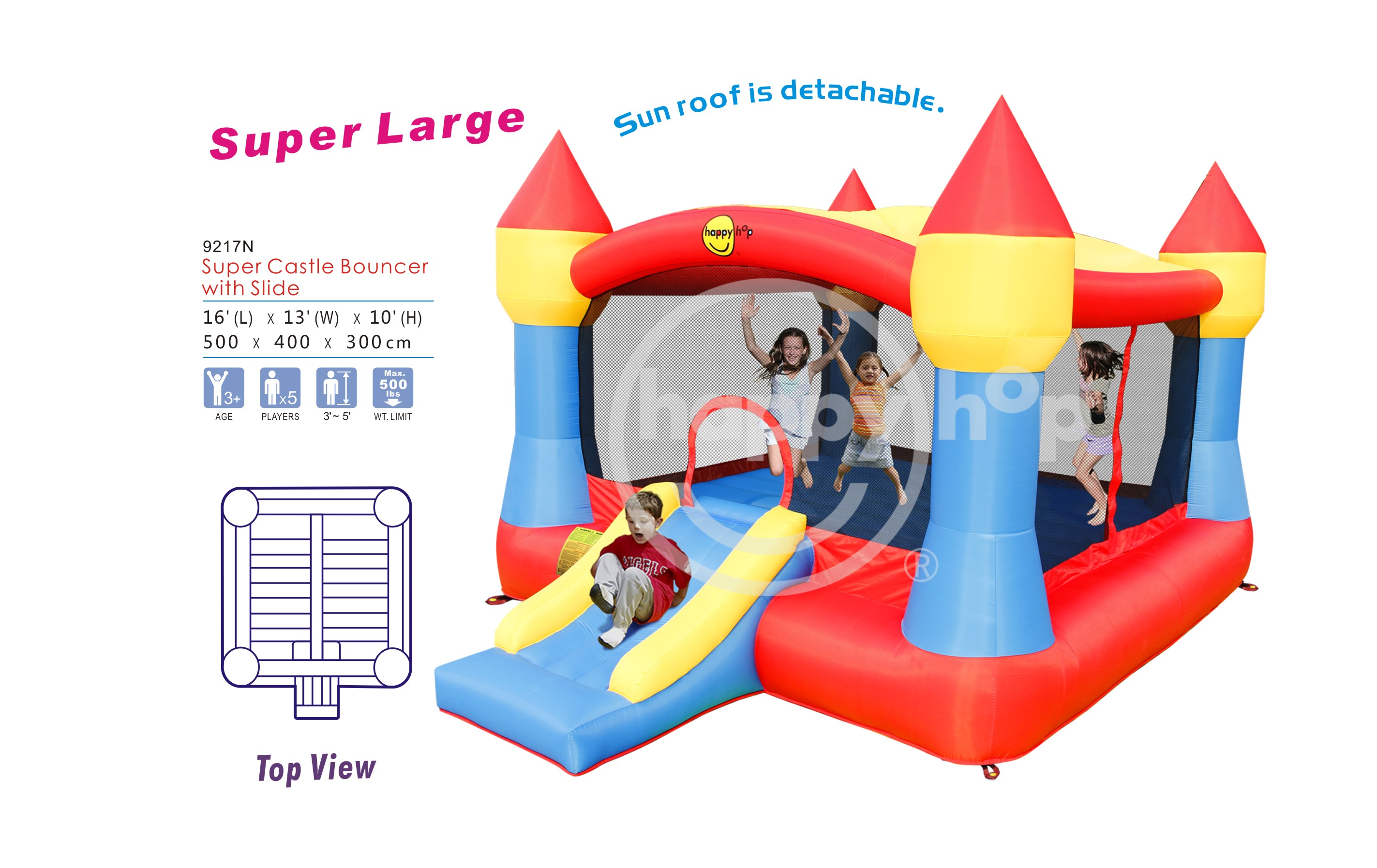 Super Castle Bouncer with Slide