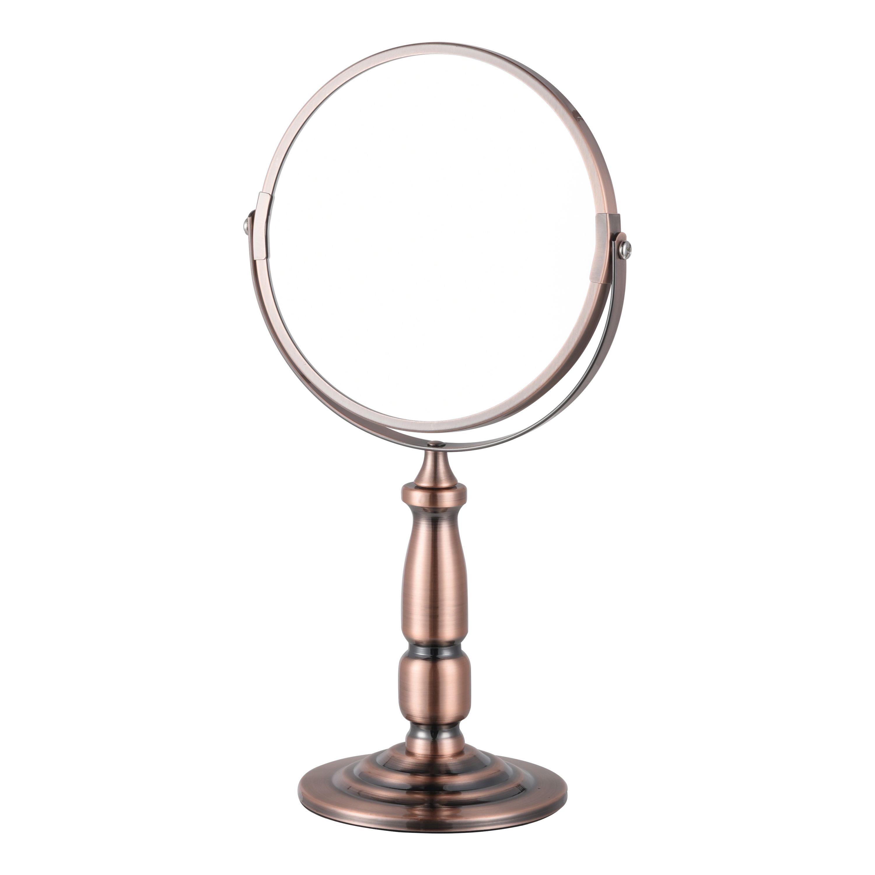 7 inches dual sides metal table mirror