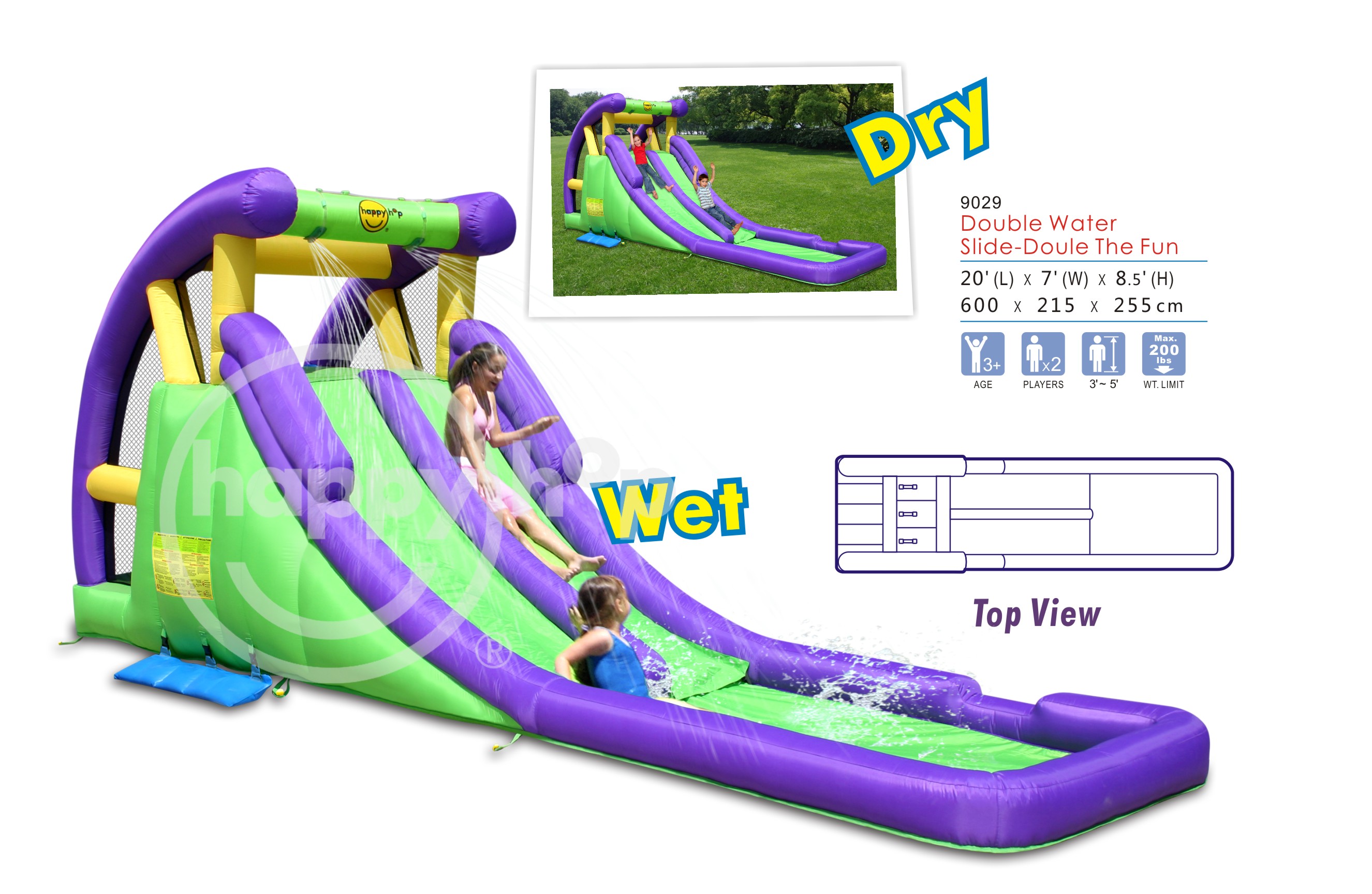 Double Water Slide-Double The Fun