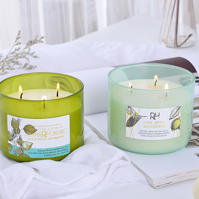 Wholesales Custom Private Label Luxury Large 3 Wick Scented Candles With Wooden Lid Wedding Gifts