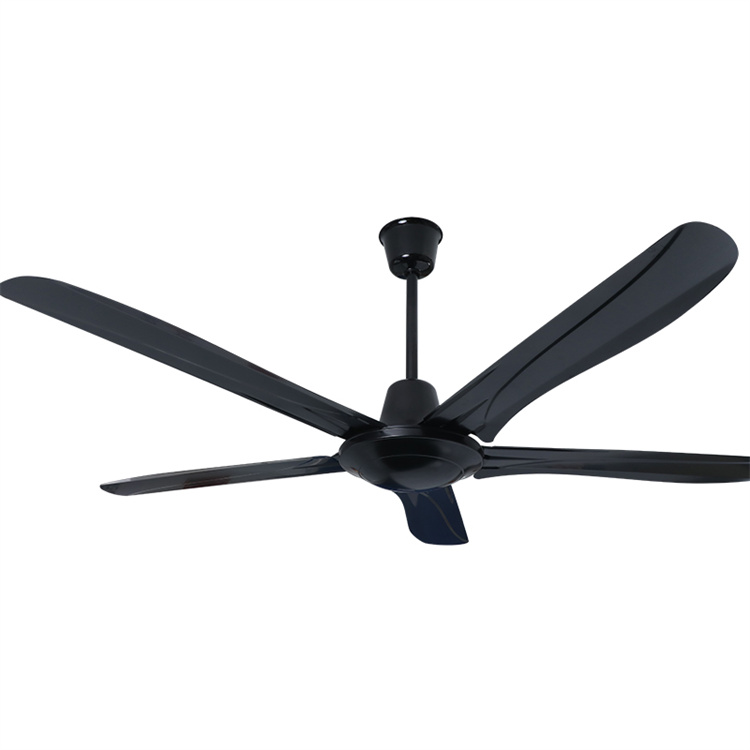 Black leaf ceiling fan