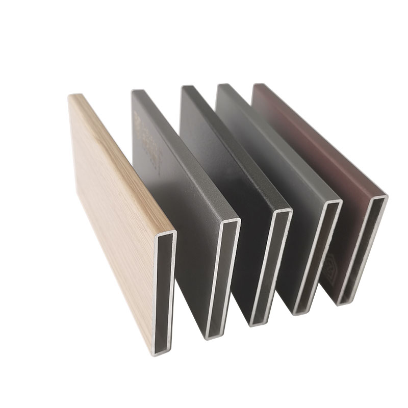 Powder Coating Aluminum Rectangle Hollow Section,6063 Square Tube Aluminum Wood Finish Profile