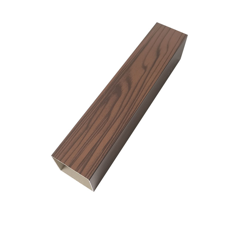 Manufacturer 40x60 Wood grain Aluminium Square Tube Profiles Wood Color