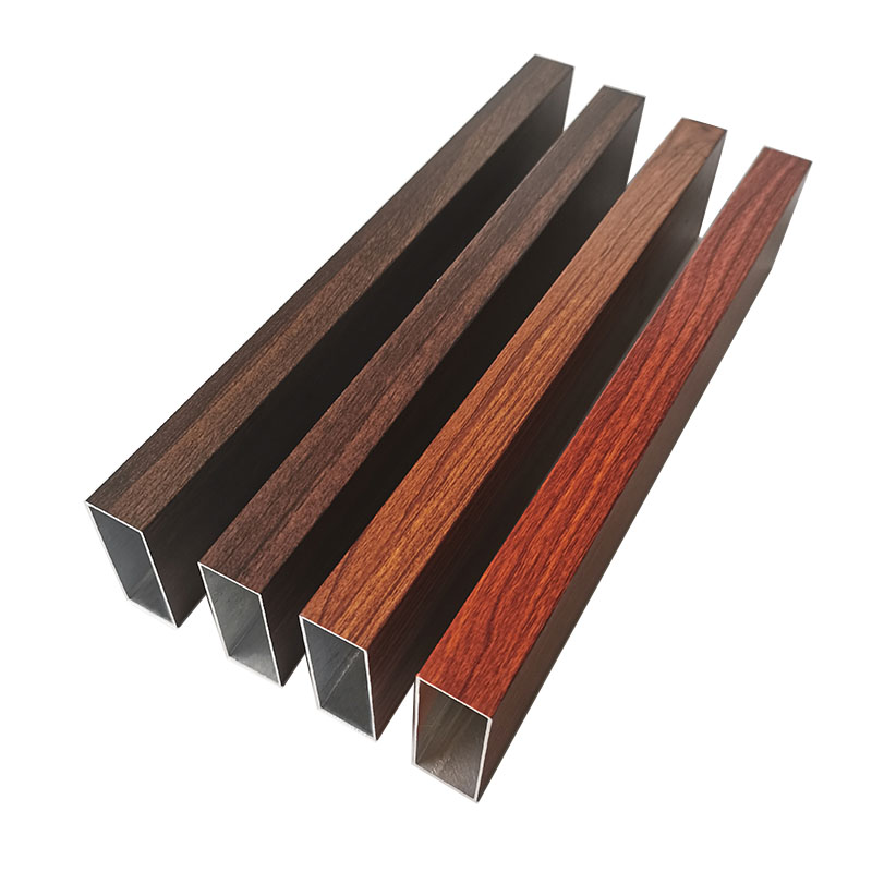 6063 T5 Square Pipe Aluminium Factory Price / Wood Grain Aluminium Profile