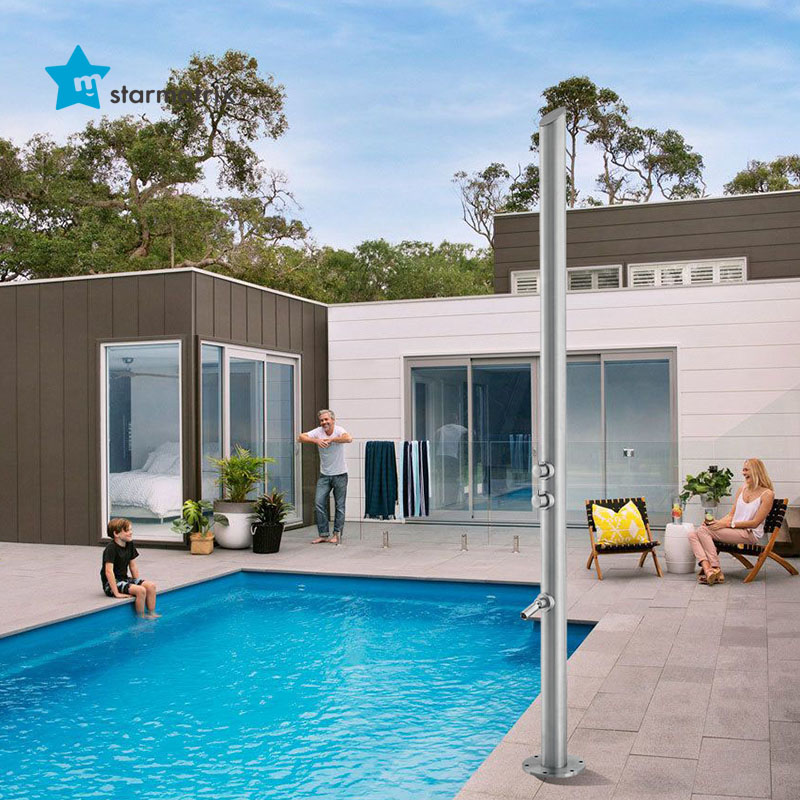 stainless steel solar shower