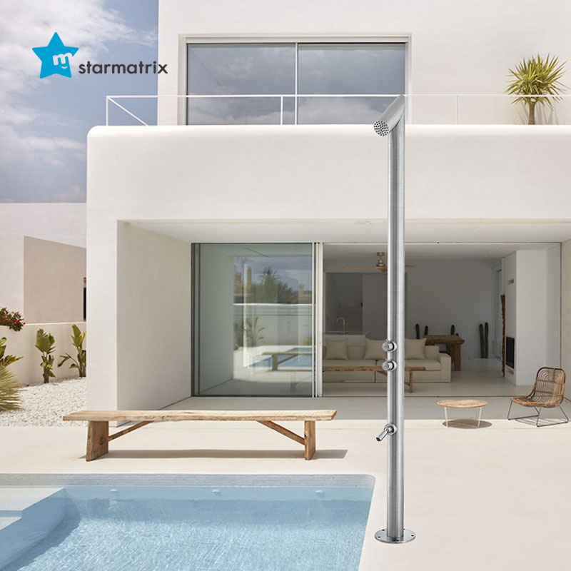 stainless steel solar shower
