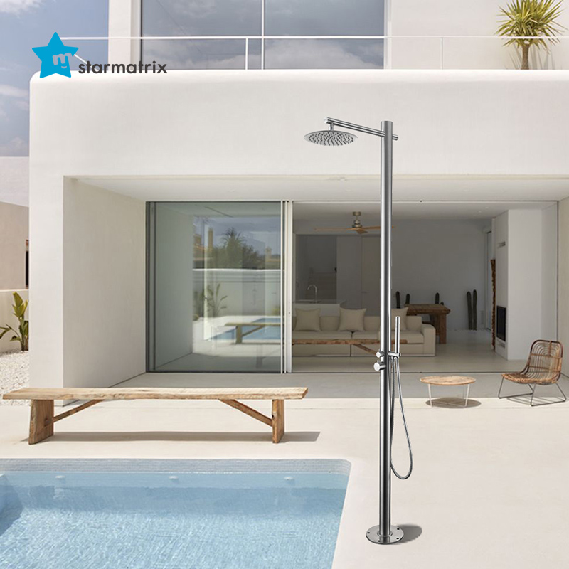 stainless steel solar shower