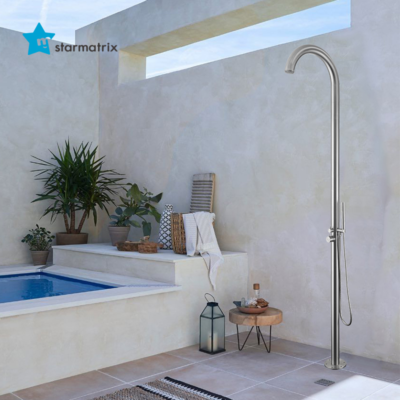 stainless steel solar shower