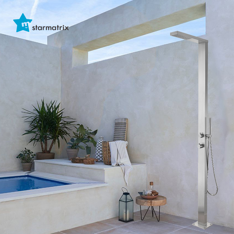 stainless steel solar shower