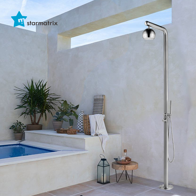stainless steel solar shower