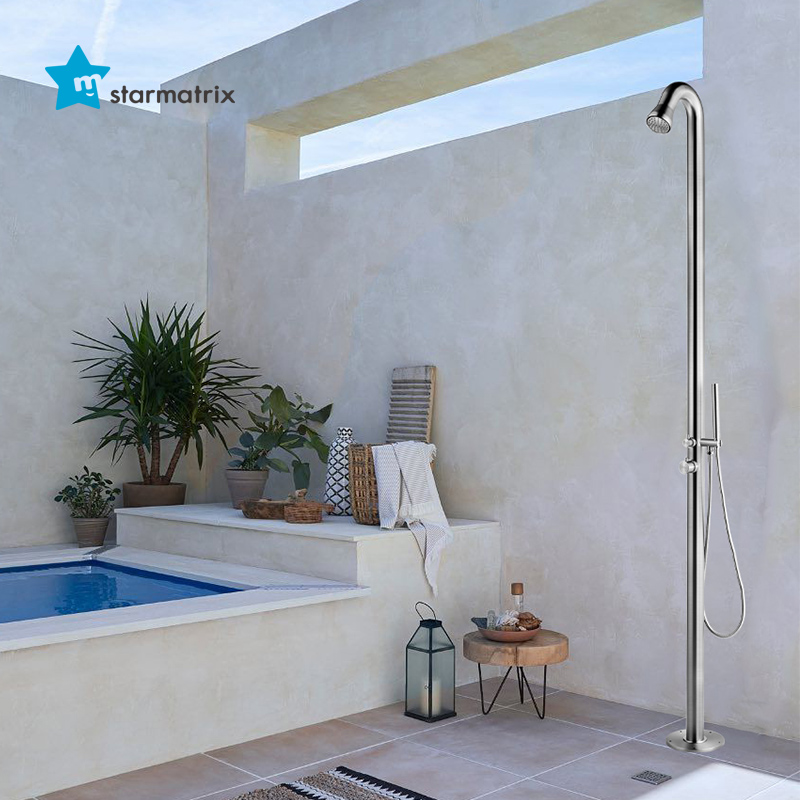 stainless steel solar shower