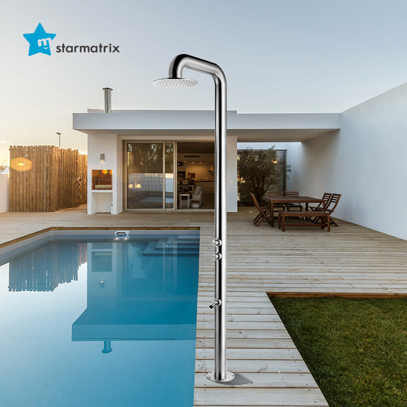 stainless steel solar shower