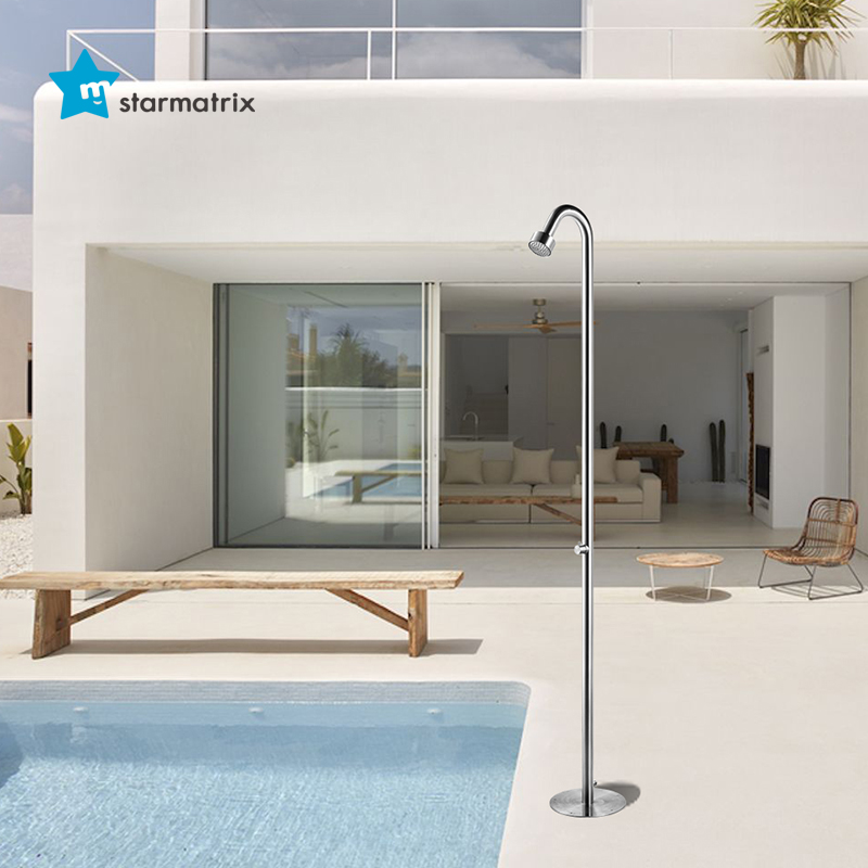 Stainless steel solar shower