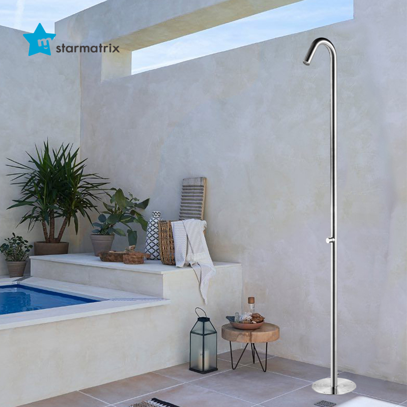 stainless steel solar shower