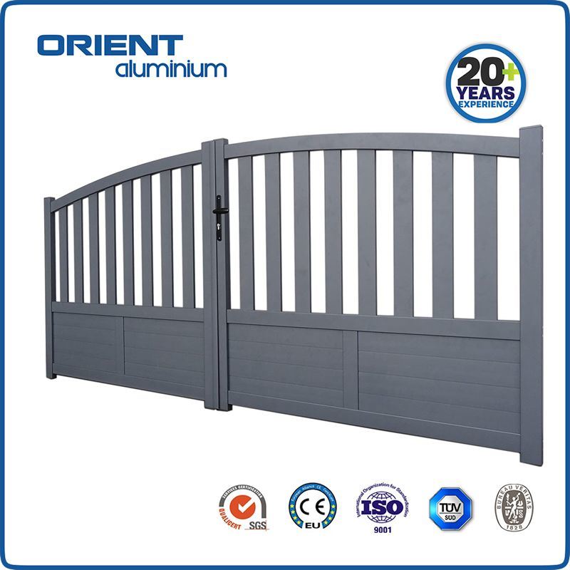 Luxury residential high quality main gates designs aluminum electric sliding gate for driveway