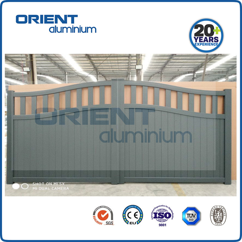 Customized Modern Design Motorized Automatic Aluminum Sliding Driveway Gates Portones
