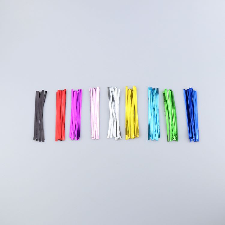Colored plastic tie wire