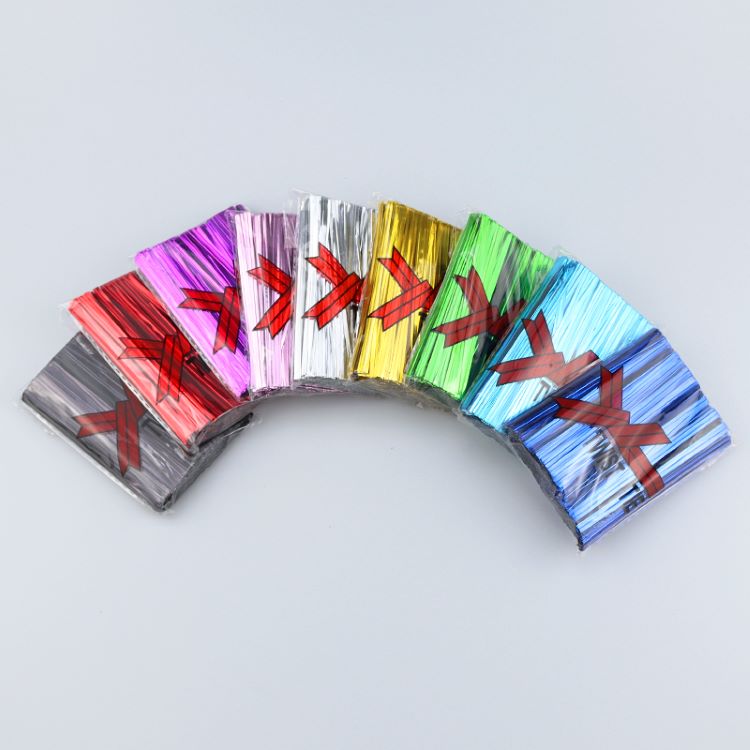 Colored plastic binding twist wire