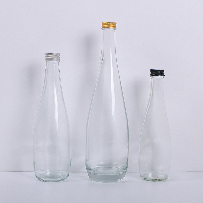 350 ml 500 ml 750 ml custom logo promotional cold water glass bottle for mineral spring water