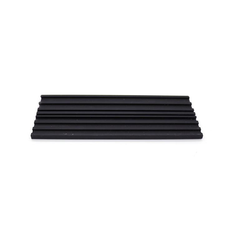 black hard pvc profile