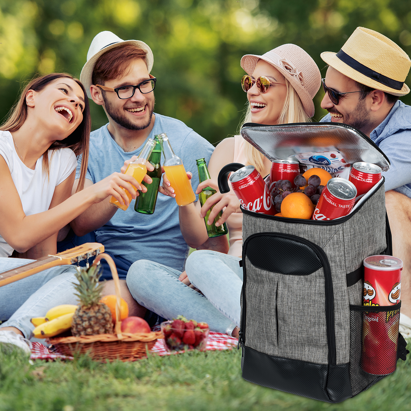 Insulated Backpack Lunch Picnic Soft Cooler Backpack Waterproof Leak Proof Large Backpack Coolers