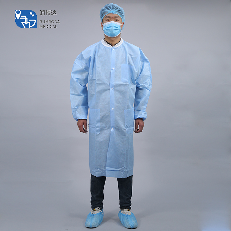 Disposable vistor gown, Lab coat, surgical gown, lab coat