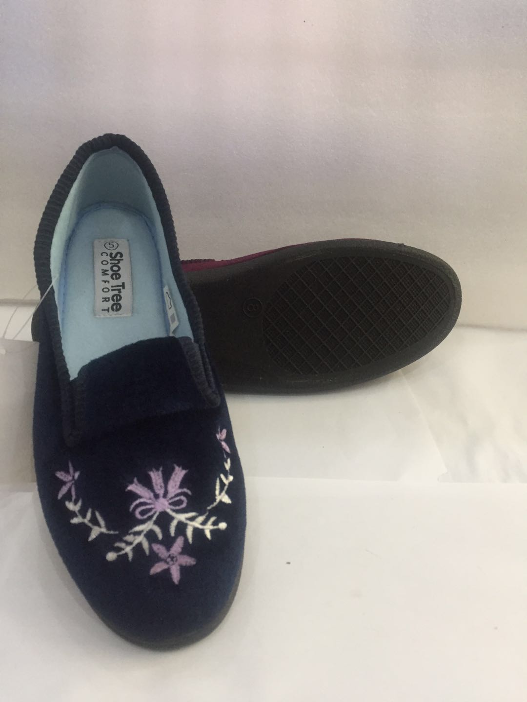 Embroidered Thermal Indoor Shoes