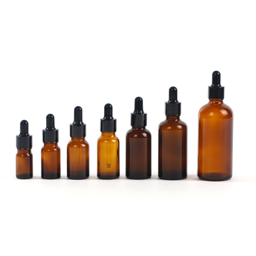 5ml 10ml 15ml 20ml 30ml 50ml 100ml amber glass essential oil bottle