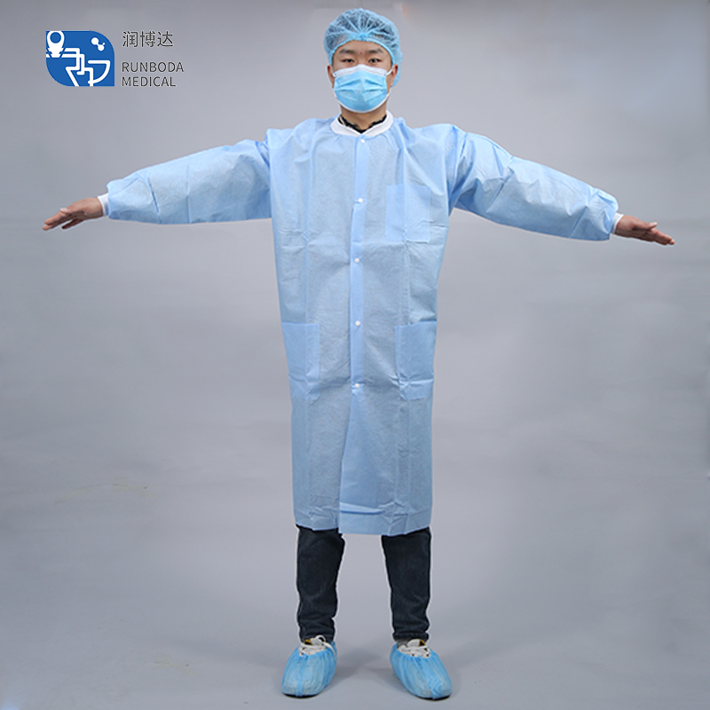 Disposable industry working suit, Disposable Lab coat, vistor gown, surgical gown, lab coat