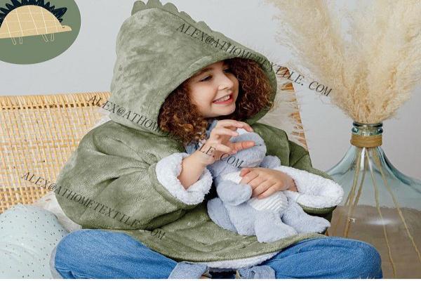 Solid flannel hoodie MZN211102
