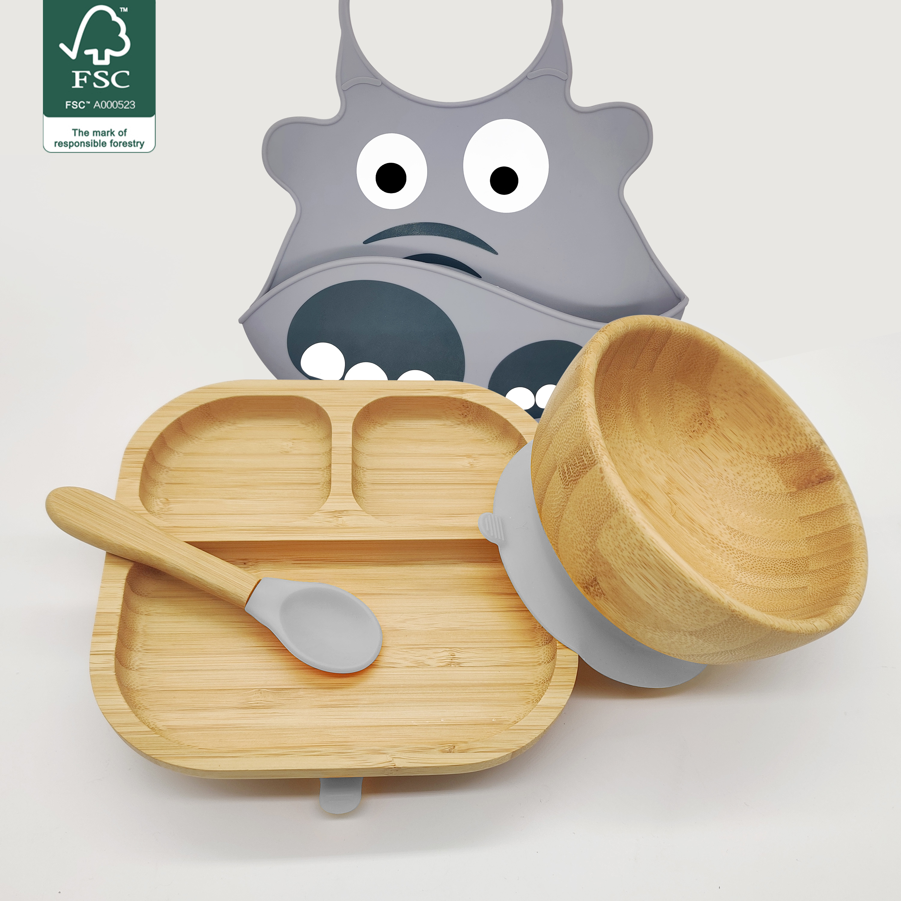 Bamboo baby bowl & plate