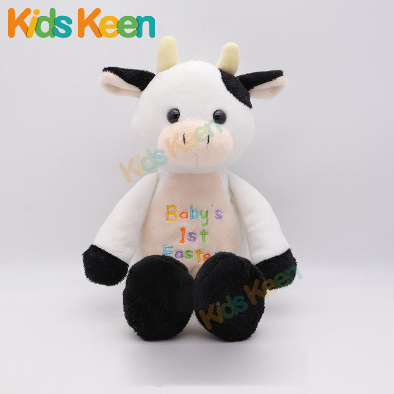 Easter Soft Toy Animal Rabbit Sheep Frog Pig Cow Embroidered Letters