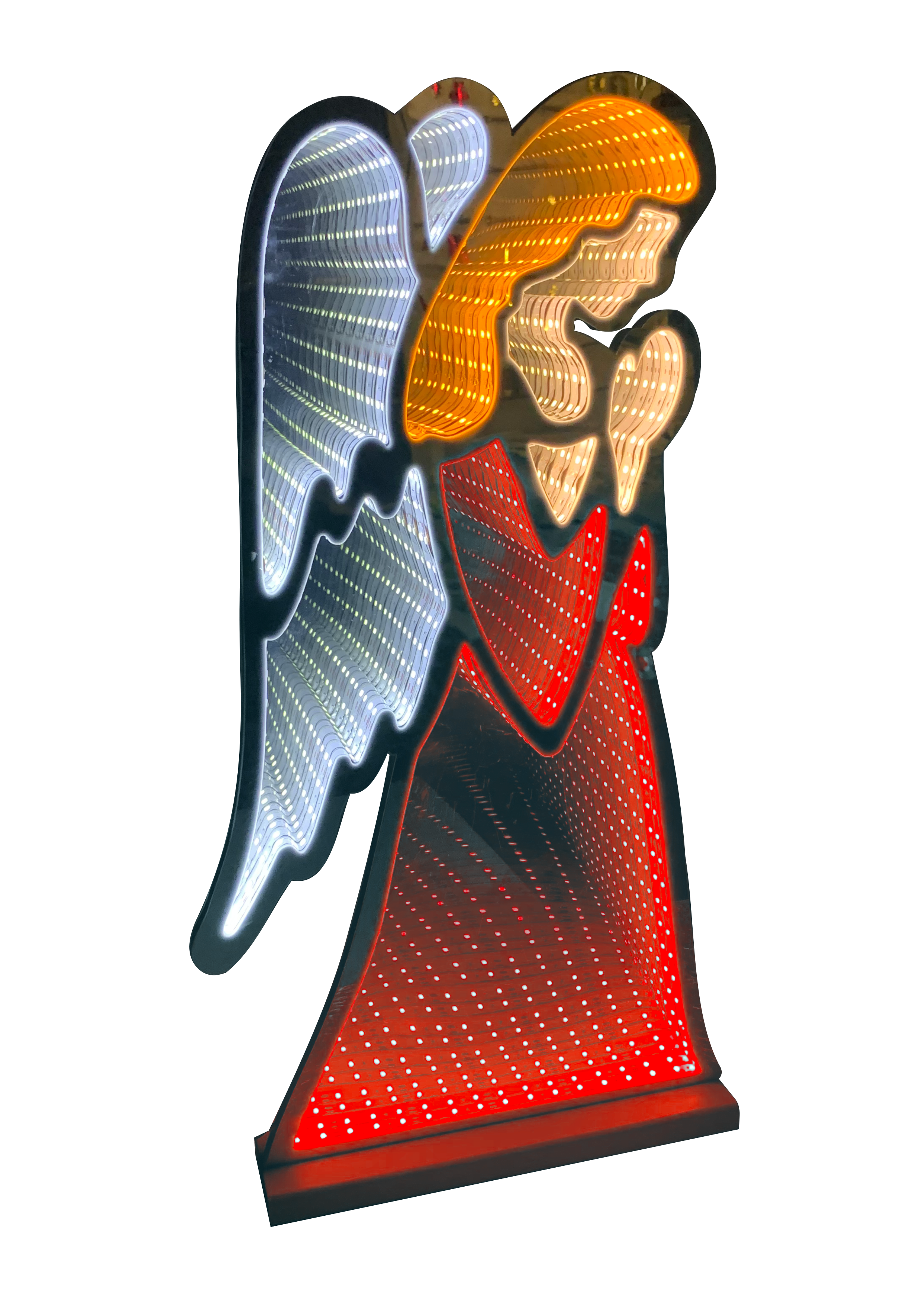 Christmas Lights Christmas Lighting Decoration Infinity Light Standing Angel