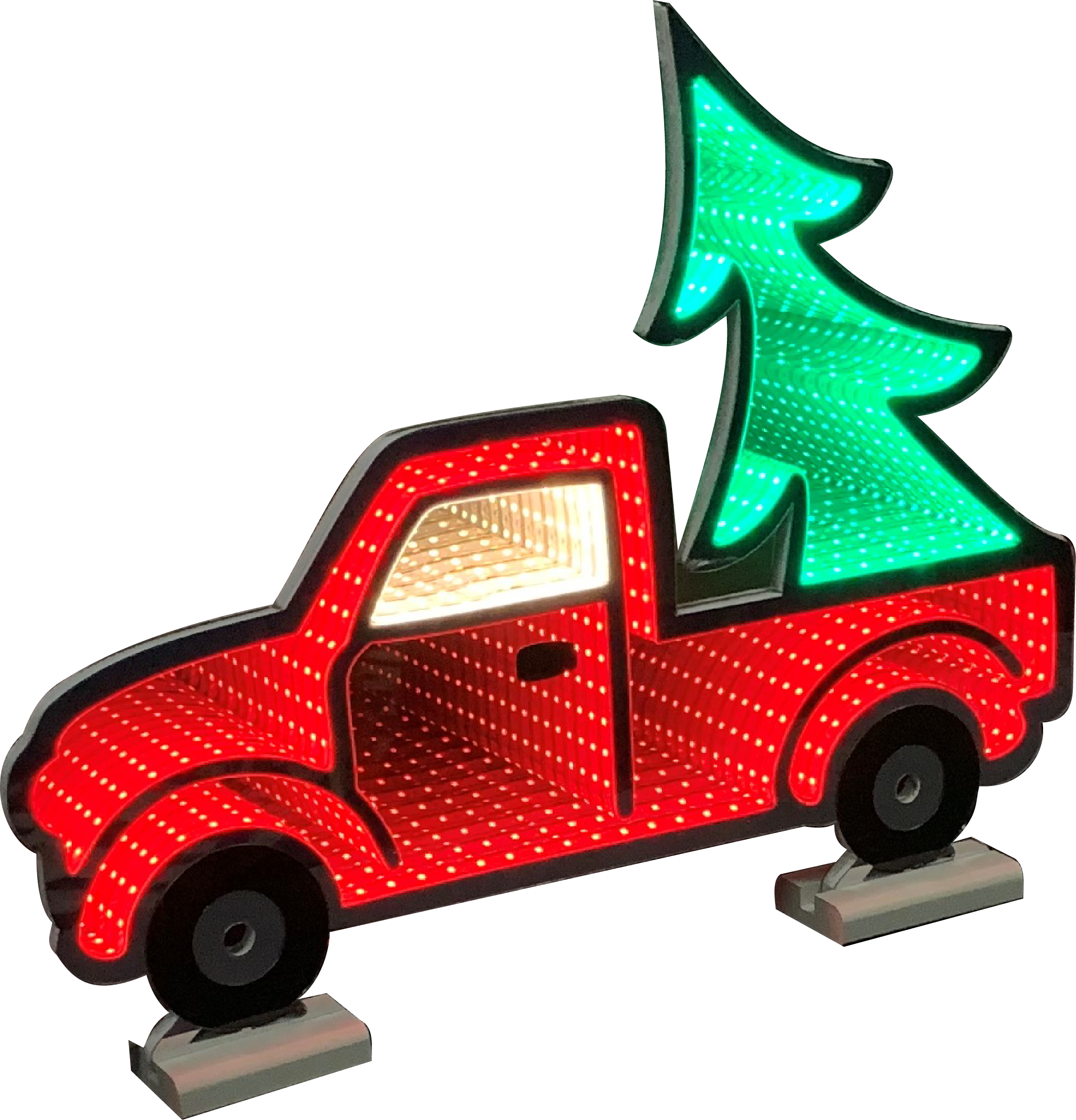 Christmas Lights Christmas Lighting Decoration Infinity Light Standing Truck