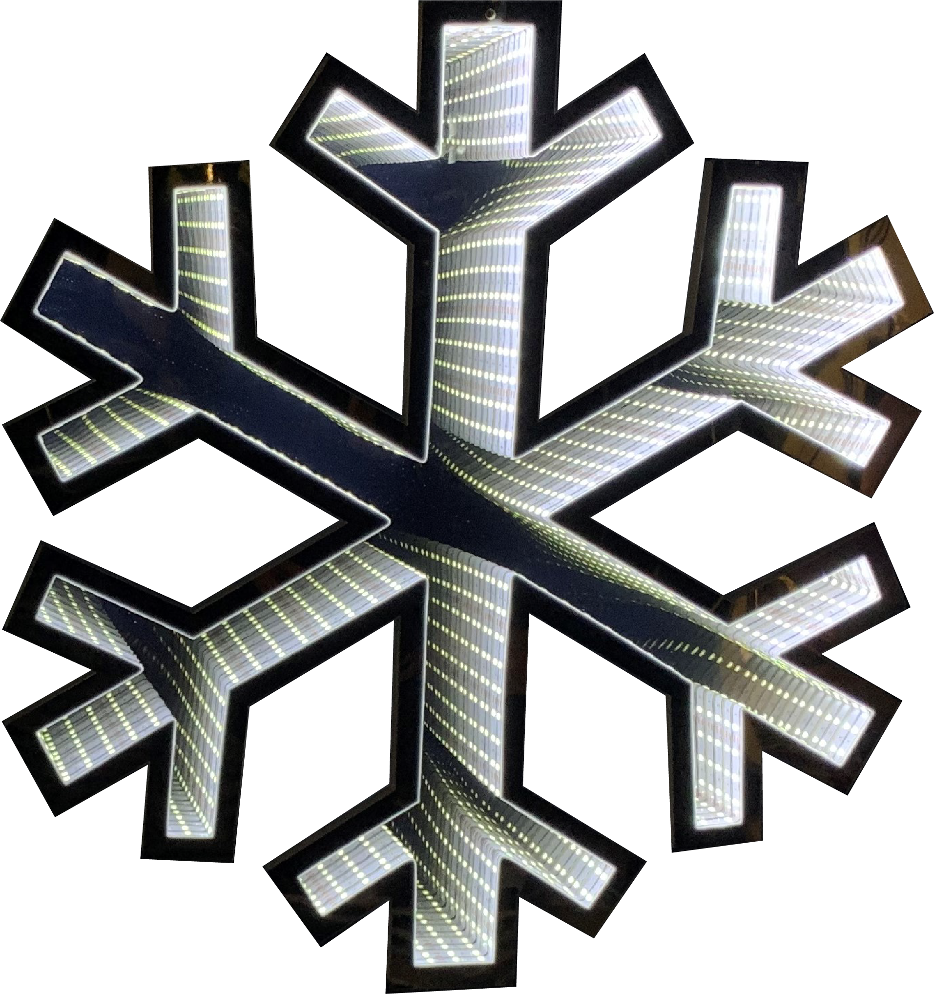Christmas Lights Hanging Snowflake