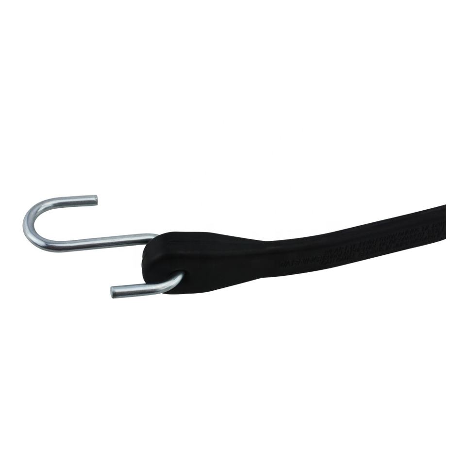 Elastic rubber strap with hook