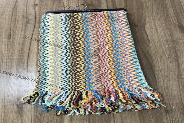 100% polyester throw with fringes ZQ220214