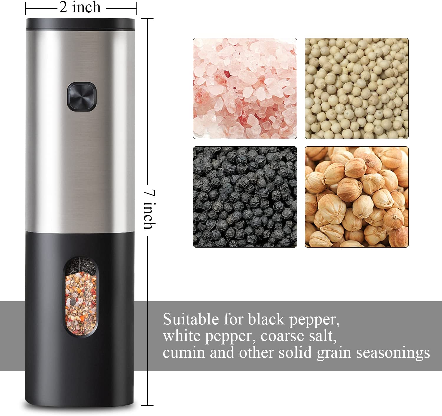 Electric Salt and Pepper Grinder