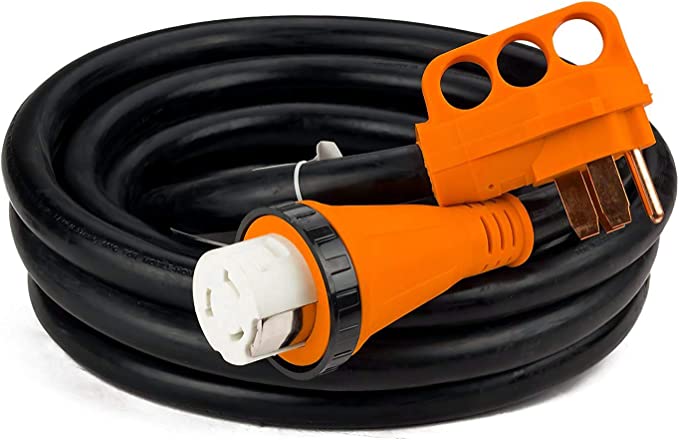 EPICORD 30FT 50Amp RV Heavy Duty Power Cord with Twist Lock Connector and Handle