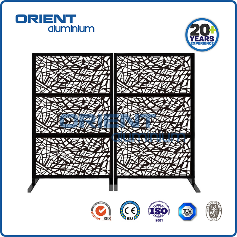 Aluminium Laser Cut Screen Panel Decorative Aluminium Privacy Laser Cut Panel