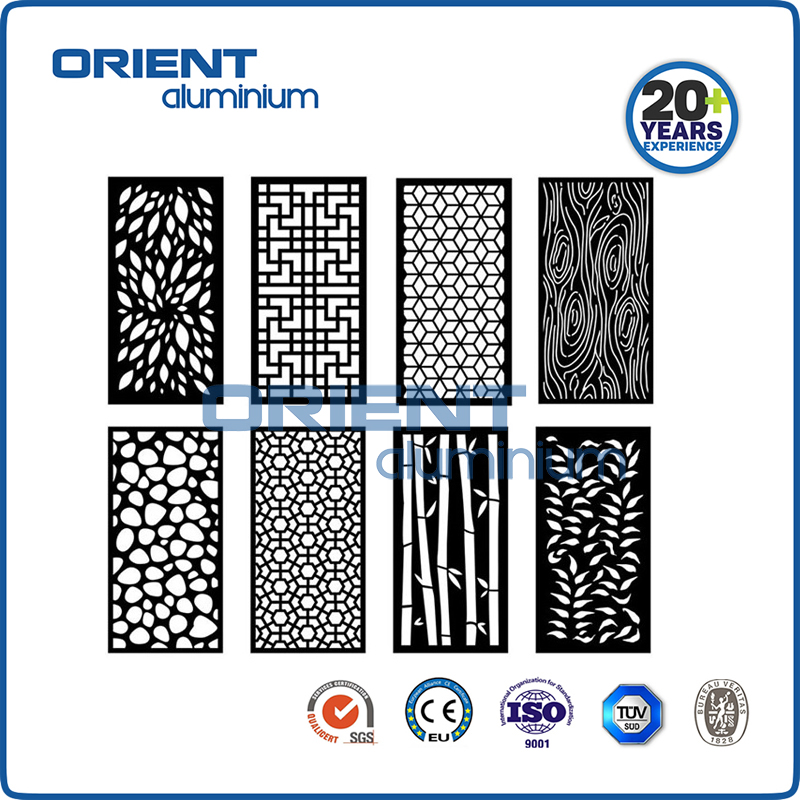 China Hot Sale High Quality Aluminium Laser Cut Screen/ Decorative Aluminium Laser Cut Panel