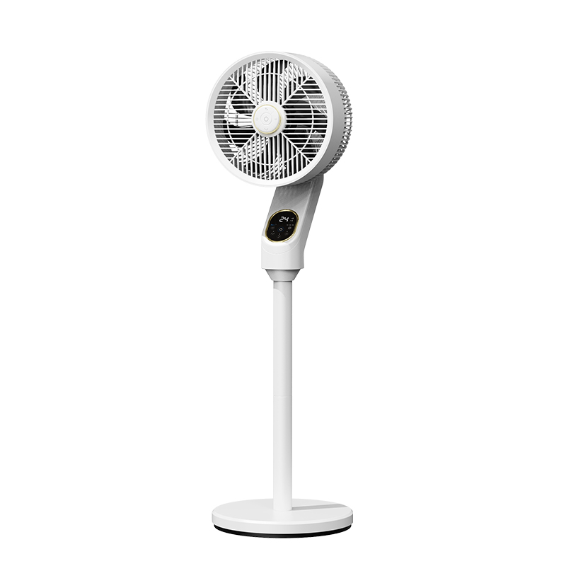 Hot sale multifunctional 12 inch DC stand fan with remote control with touch screen