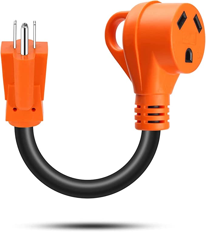 Epicord 15 Amp to 30 Amp RV Power Adapter 15 Male to 30 Female Dogbone RV Power Cord with Handle