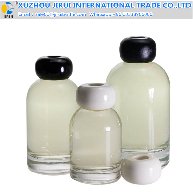 Clear screw cap glass bottle decorative aromatherapy glass bottle 200ml 350ml l