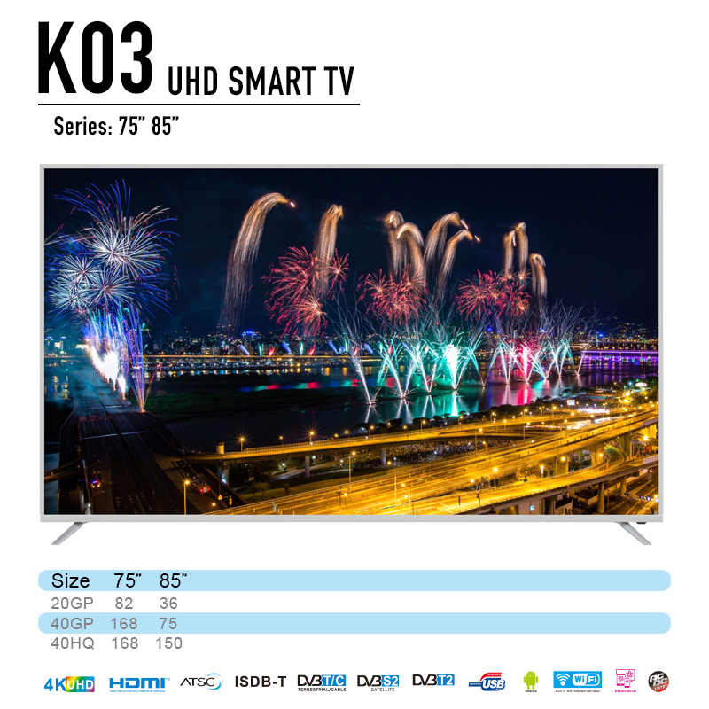 75" Dled TV