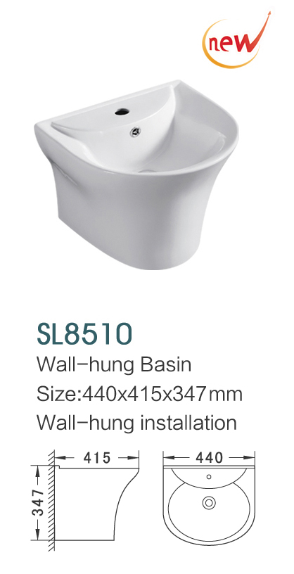 Wall-hung basin