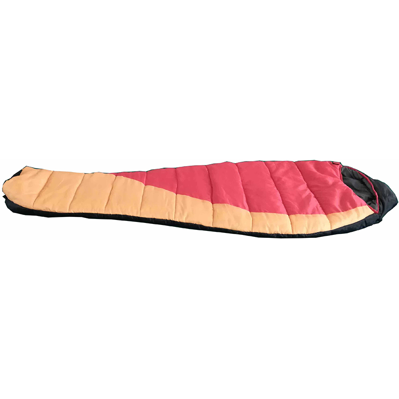 100% polyester Mummy sleeping bag, outdoor sleeping bag， camping sleeping bag