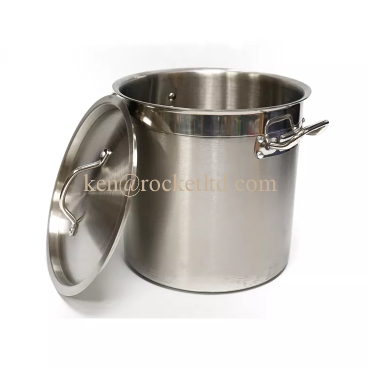 20 Liter 30 cm Kitchen 6mm Thick Lid Pots Large Big Restaurant Stock Pot