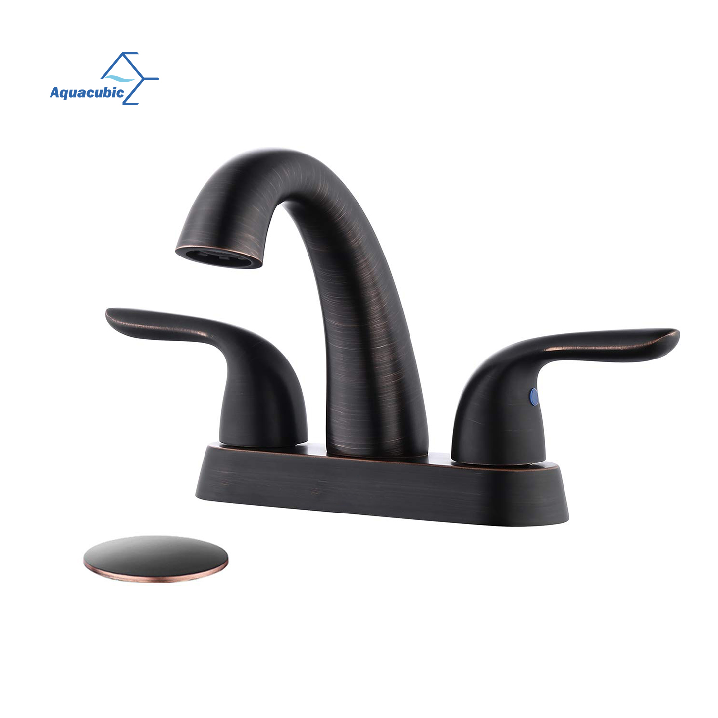 Bathroom Sink Faucet 4 inch 2 Handle Widespread Sink Faucet 2 Hole for Vanity Lavatory